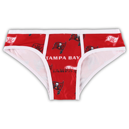 Women's Concepts Sport Red Tampa Bay Buccaneers Breakthrough Allover Print Knit Panty