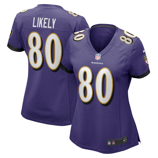 Women's Nike Isaiah Likely Purple Baltimore Ravens Player Game Jersey