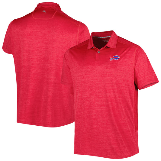 Men's Tommy Bahama Red Buffalo Bills Delray Frond IslandZone Polo