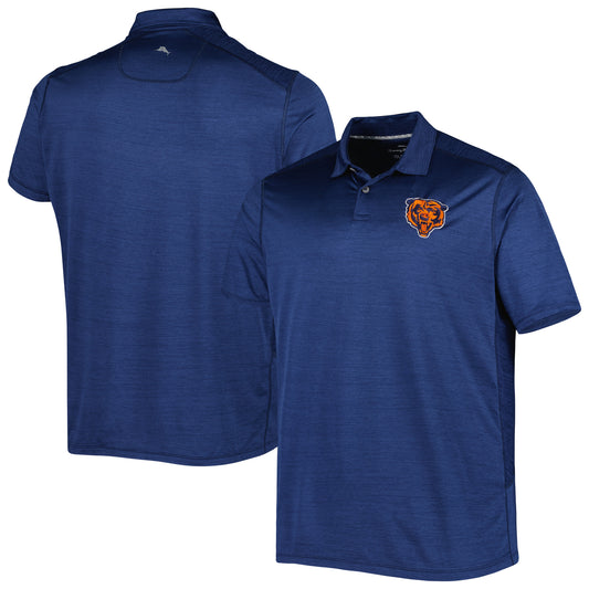 Men's Tommy Bahama Navy Chicago Bears Delray Frond IslandZone Polo