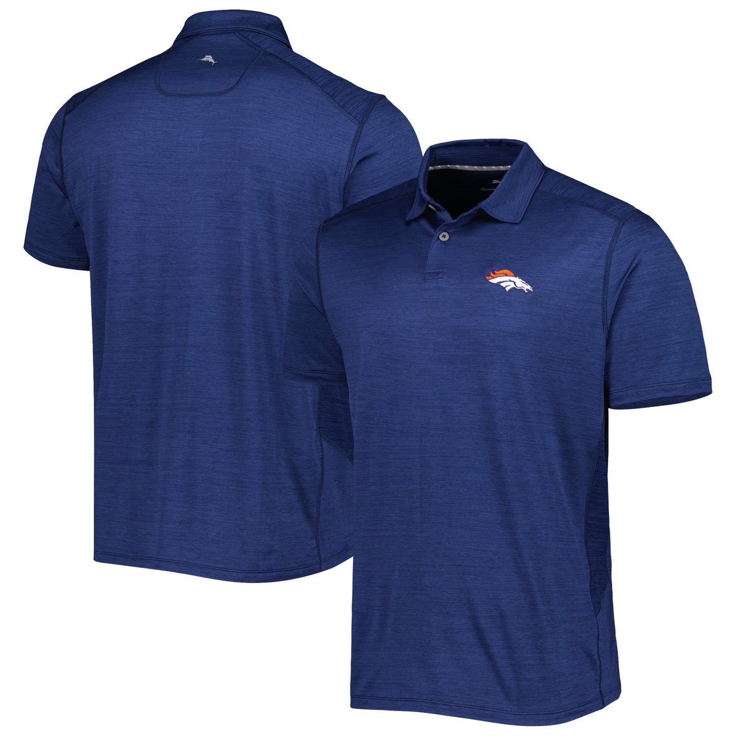 Men's Tommy Bahama Navy Denver Broncos Delray Frond IslandZone Polo