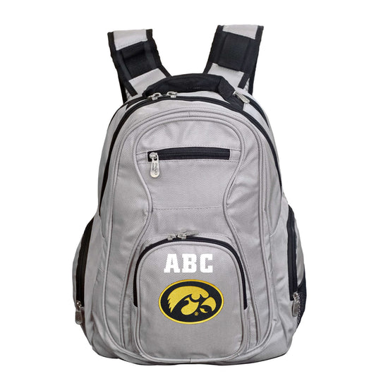 MOJO Gray Iowa Hawkeyes Personalized Premium Laptop Backpack