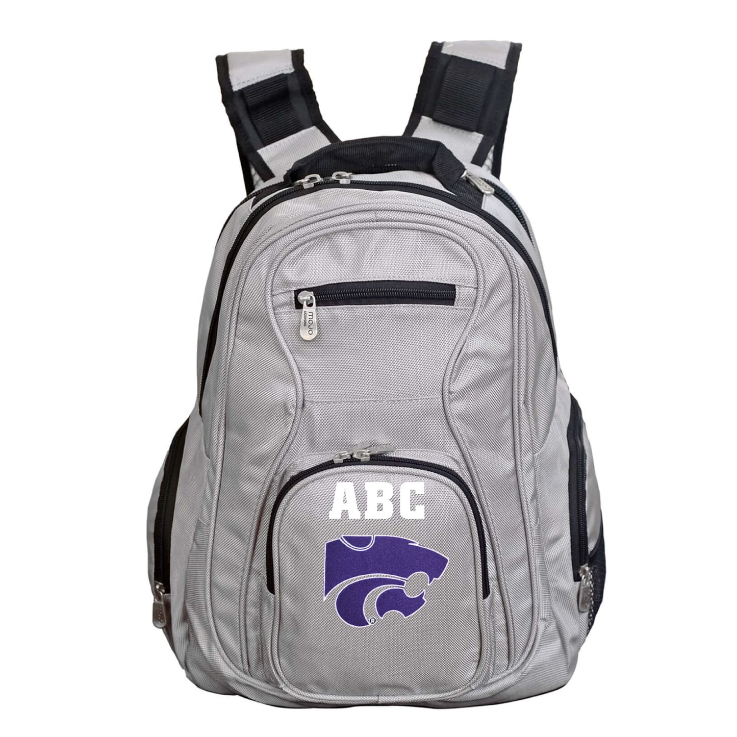 MOJO Gray Kansas State Wildcats Personalized Premium Laptop Backpack