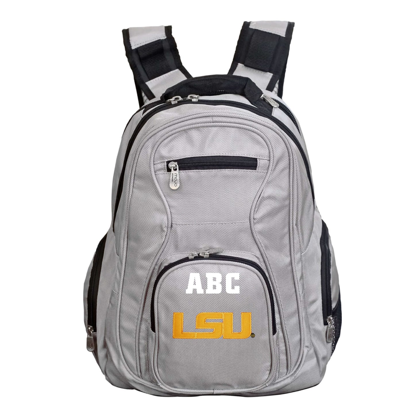 MOJO Gray LSU Tigers Personalized Premium Laptop Backpack