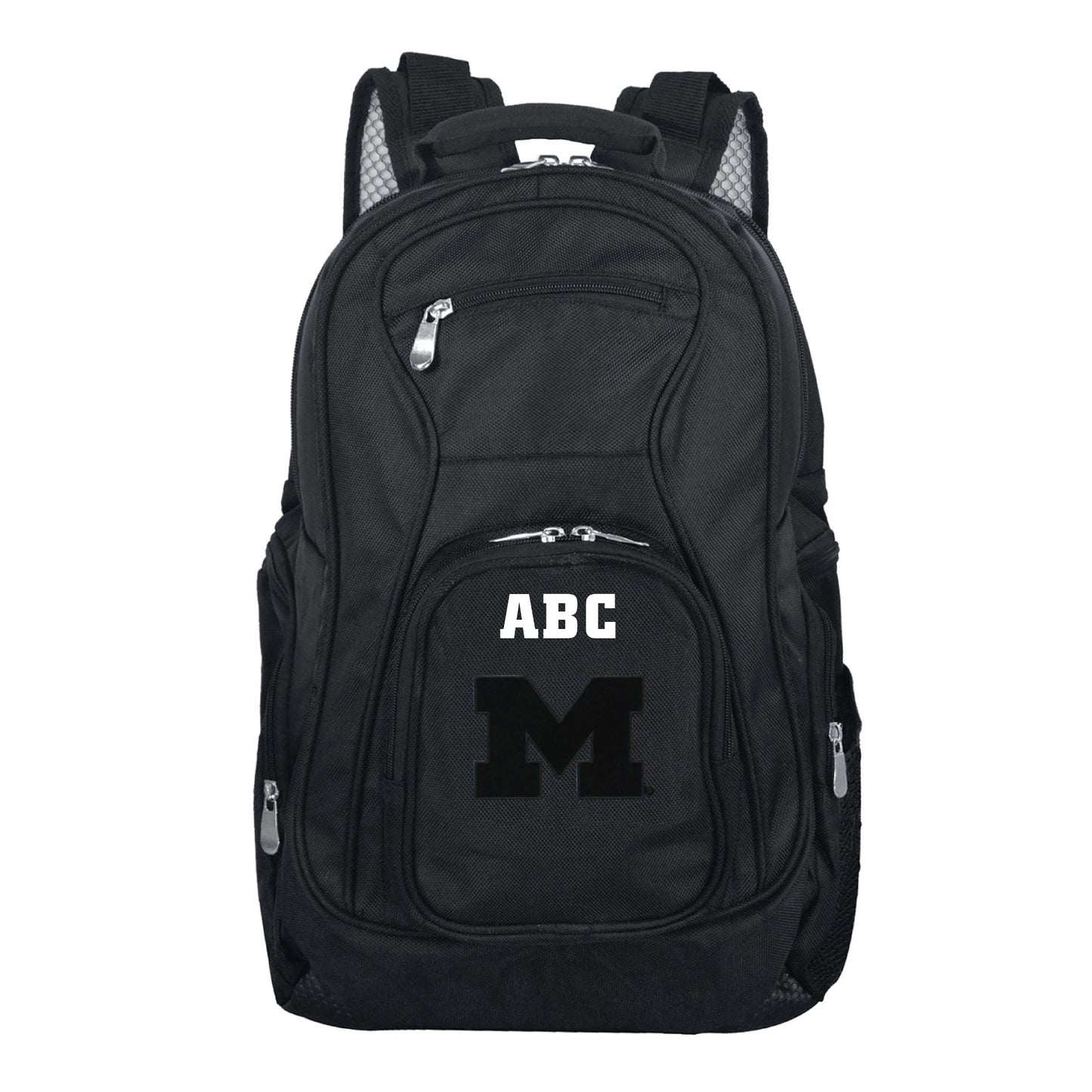 MOJO Black Michigan Wolverines Personalized Premium Laptop Backpack