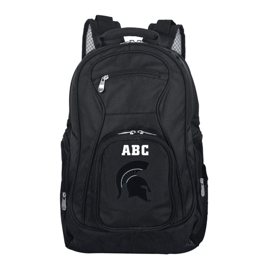 MOJO Black Michigan State Spartans Personalized Premium Laptop Backpack