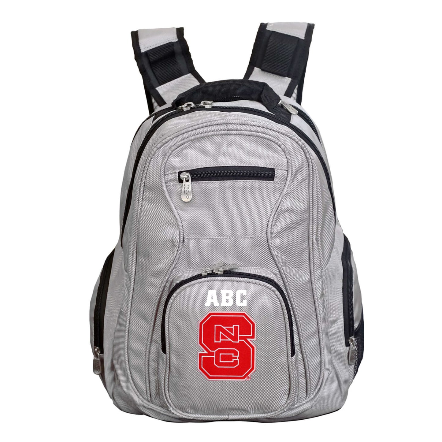 MOJO Gray NC State Wolfpack Personalized Premium Laptop Backpack