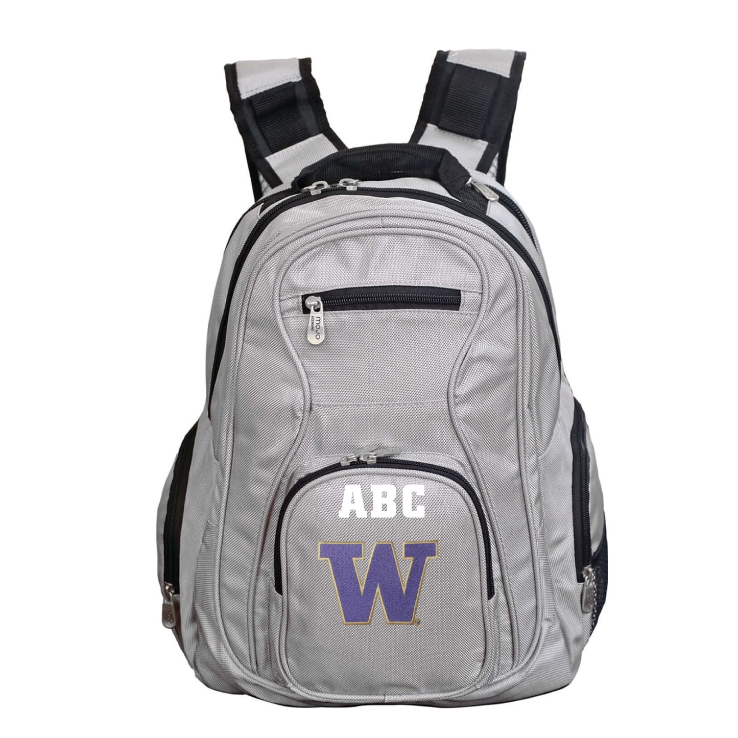 MOJO Gray Washington Huskies Personalized Premium Laptop Backpack