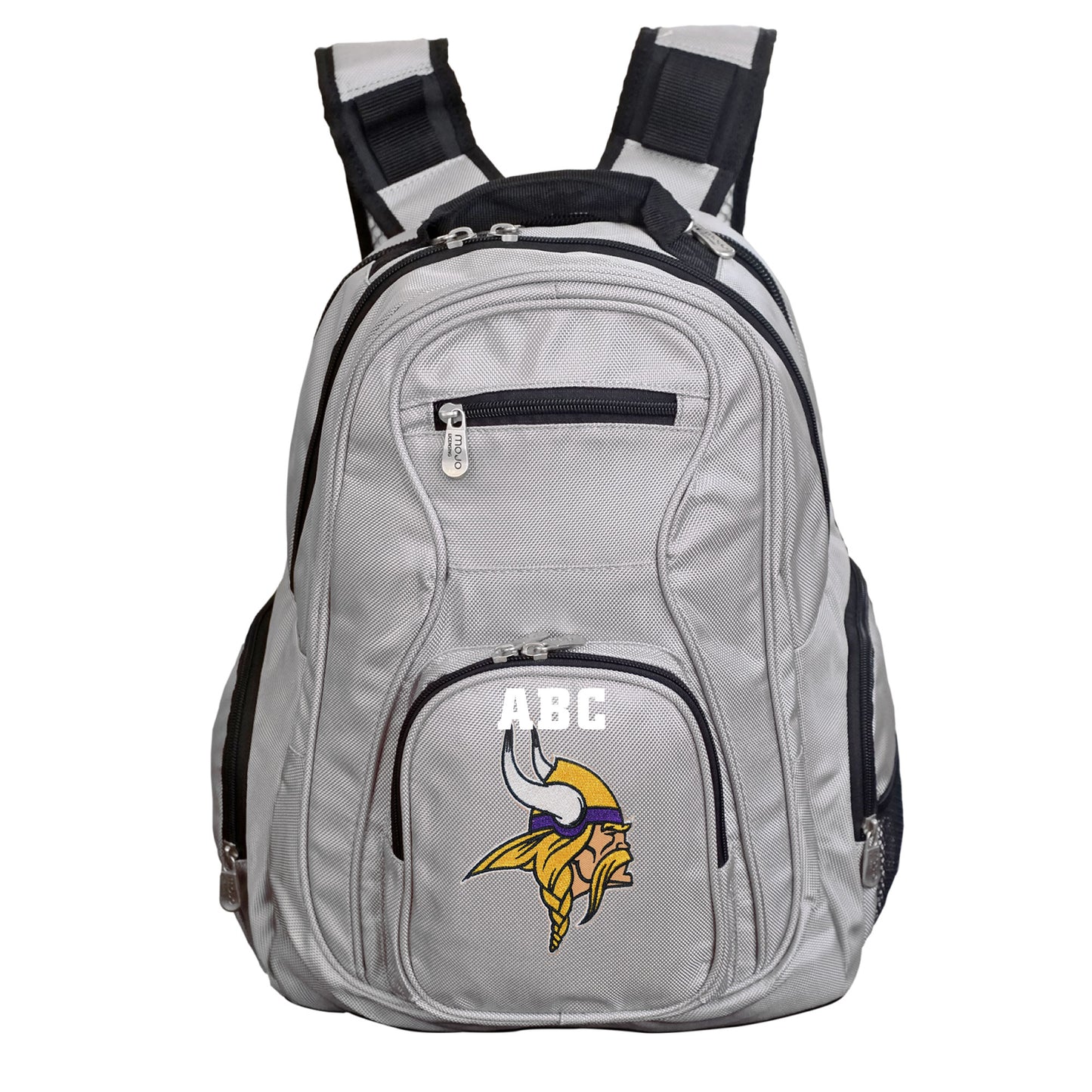 MOJO Gray Minnesota Vikings Personalized Premium Laptop Backpack