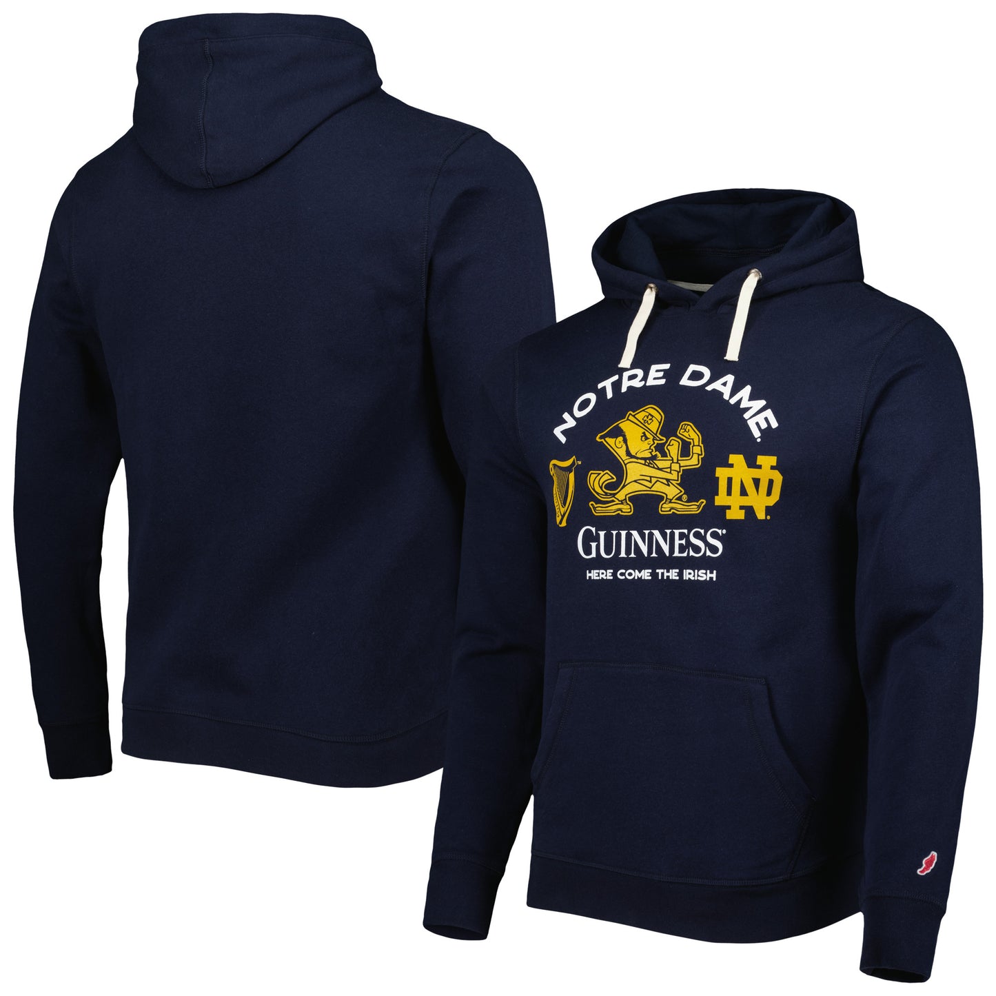 Men's League Collegiate Wear Navy Notre Dame Fighting Irish Guinness Stadium Pullover Hoodie