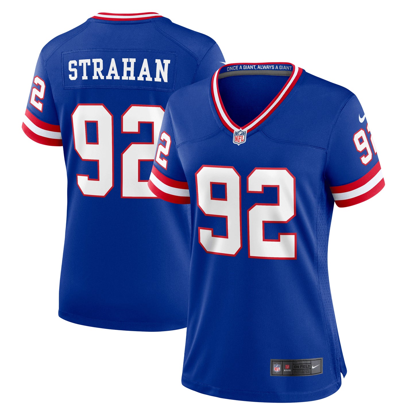 Women's Nike Michael Strahan Royal New York Giants Classic Retired Player Game Jersey