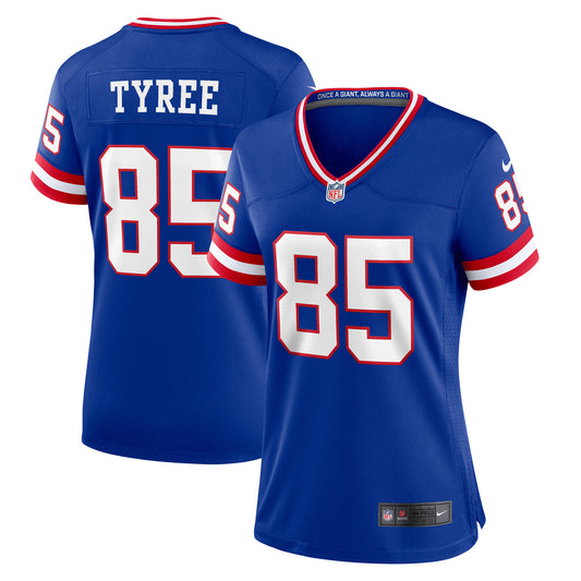 Women's Nike David Tyree Royal New York Giants Classic Retired Player Game Jersey