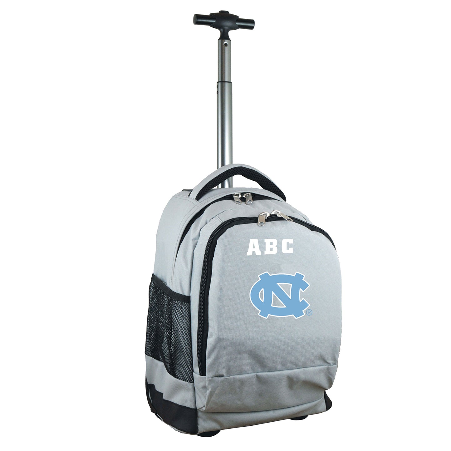 MOJO Gray North Carolina Tar Heels 19'' Personalized Premium Wheeled Backpack