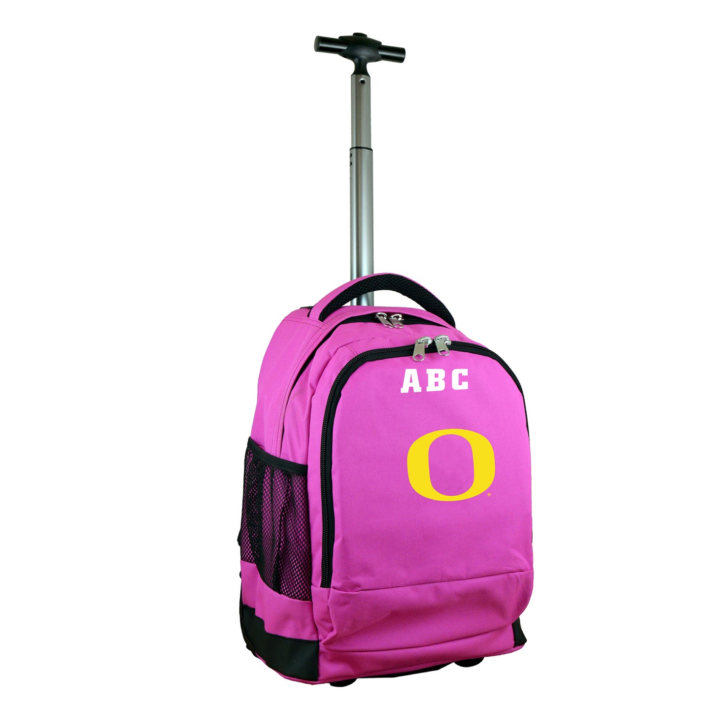 MOJO Pink Oregon Ducks 19'' Personalized Premium Wheeled Backpack