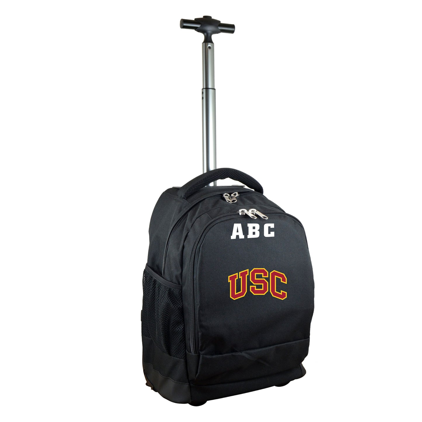 MOJO Black USC Trojans 19'' Personalized Premium Wheeled Backpack