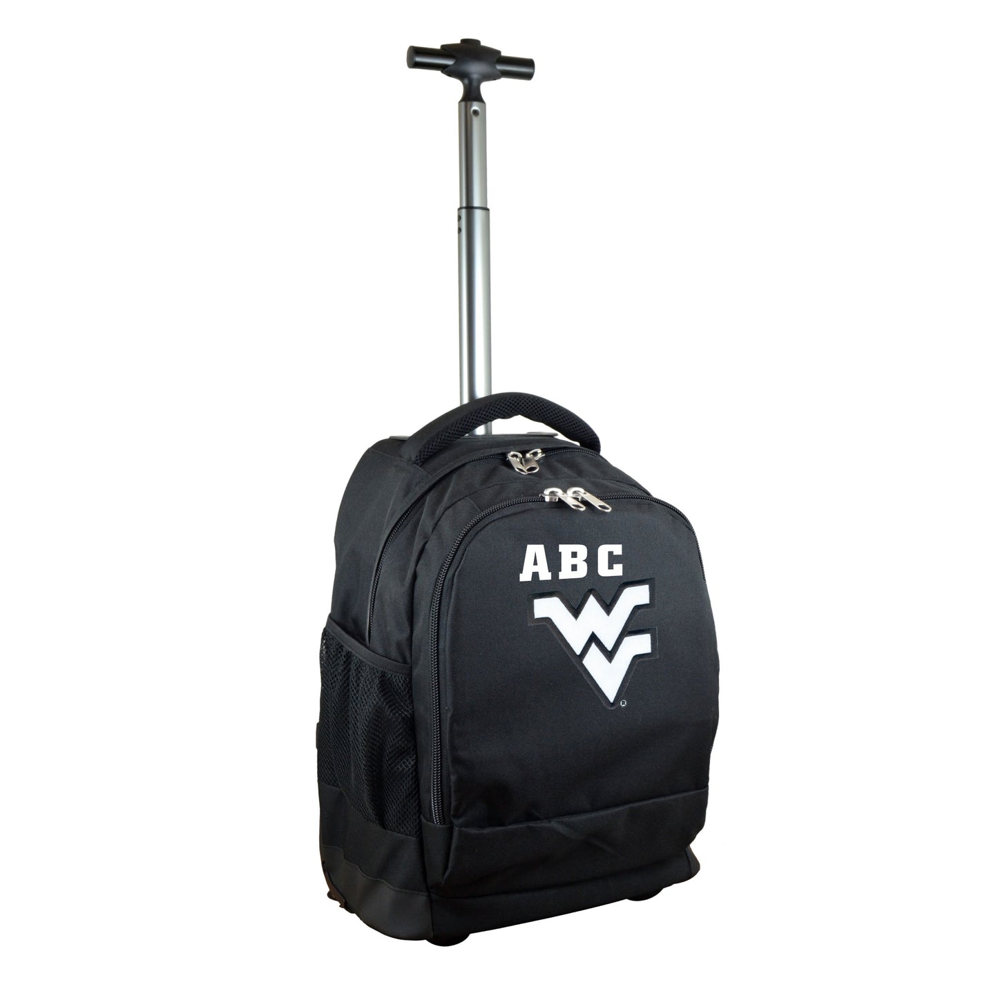 MOJO Black West Virginia Mountaineers 19'' Personalized Premium Wheeled Backpack