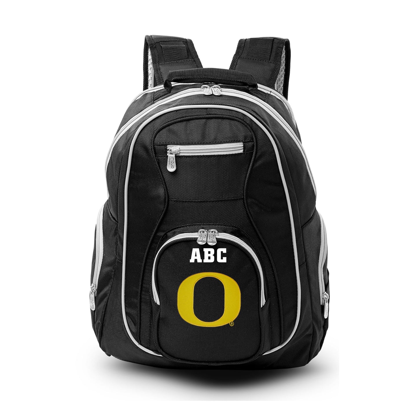 MOJO Black Oregon Ducks Personalized Premium Color Trim Backpack