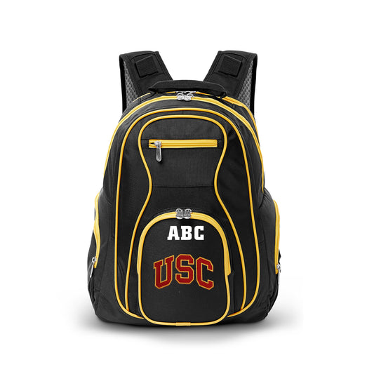 MOJO Black USC Trojans Personalized Premium Color Trim Backpack