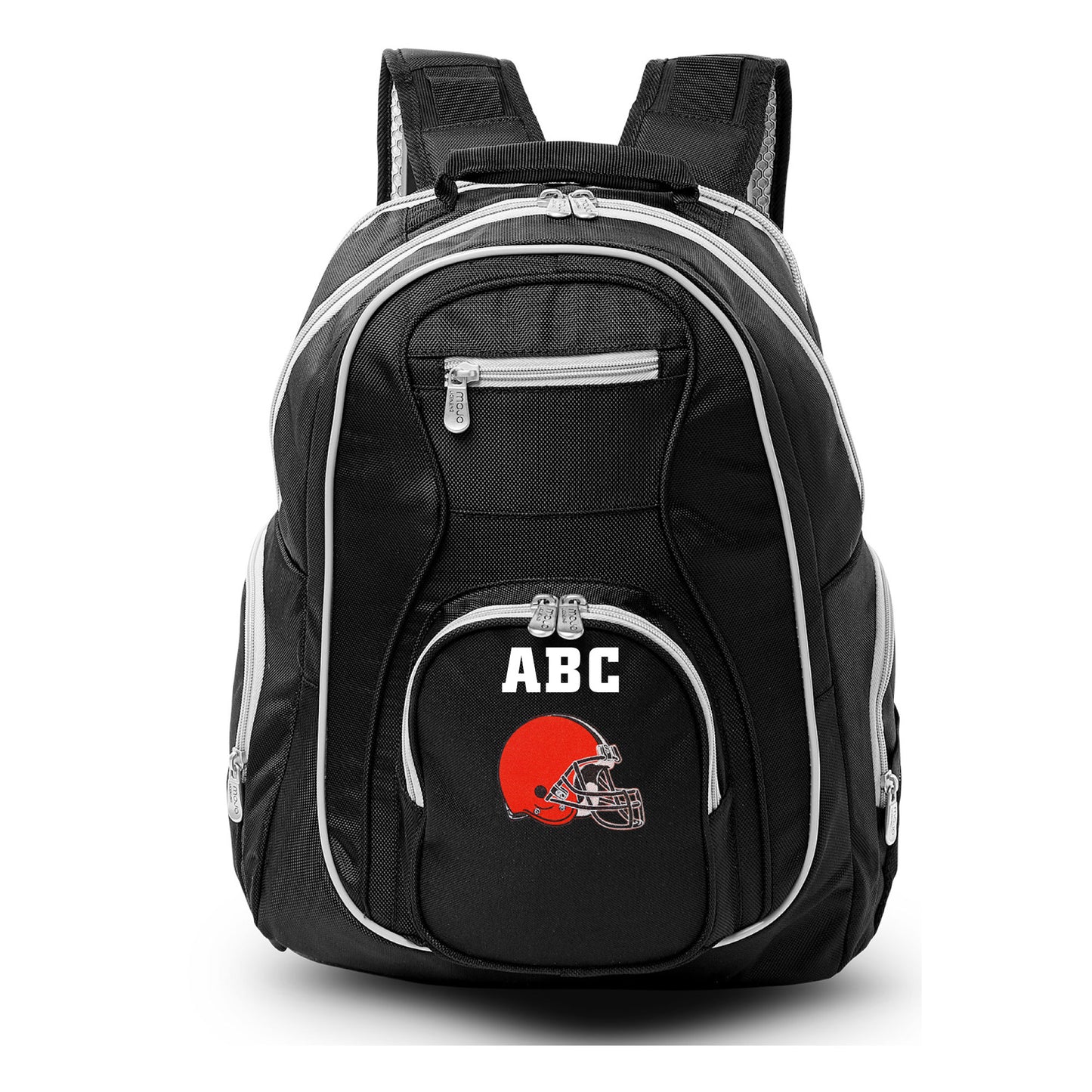 MOJO Black Cleveland Browns Personalized Premium Color Trim Backpack
