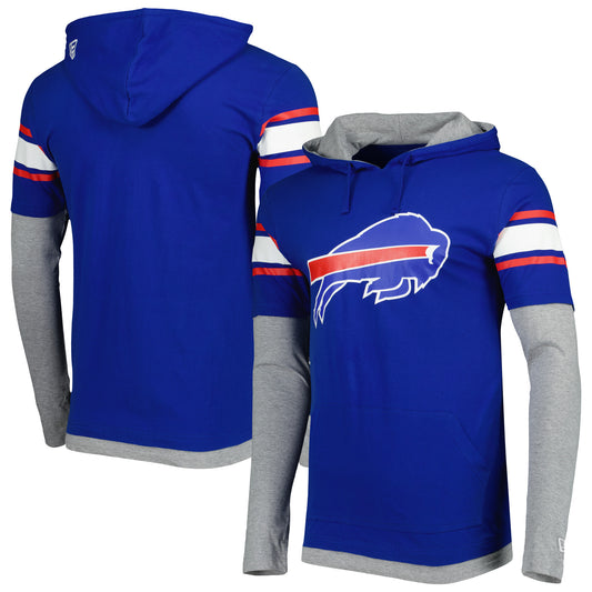 Men's New Era Royal Buffalo Bills Long Sleeve Hoodie T-Shirt