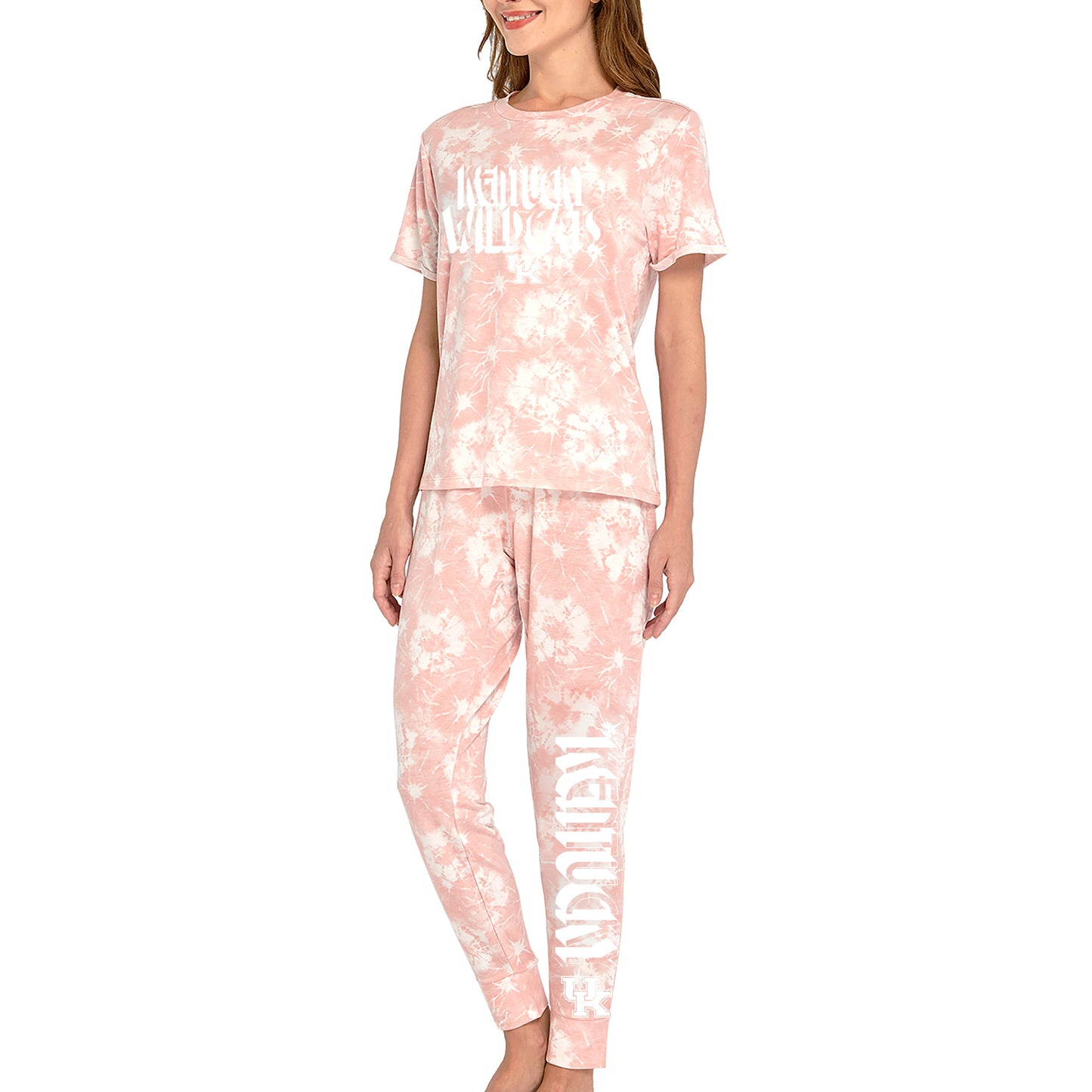Women's Concepts Sport Pink Kentucky Wildcats Eternal Terry Top & Jogger Pants Set