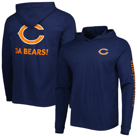 Men's Vineyard Vines Navy Chicago Bears Local Long Sleeve Hoodie T-Shirt