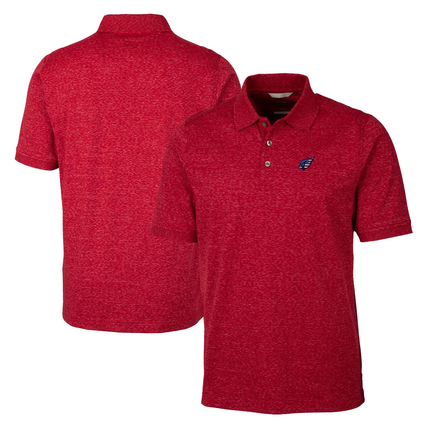 Men's Cutter & Buck Cardinal Arizona Cardinals Big & Tall Advantage Tri-Blend Space Dye Polo