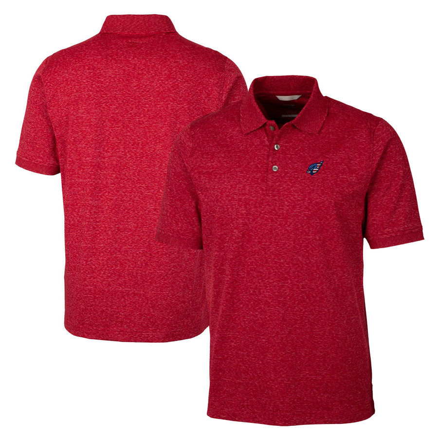 Men's Cutter & Buck Cardinal Arizona Cardinals Big & Tall Advantage Tri-Blend Space Dye Polo