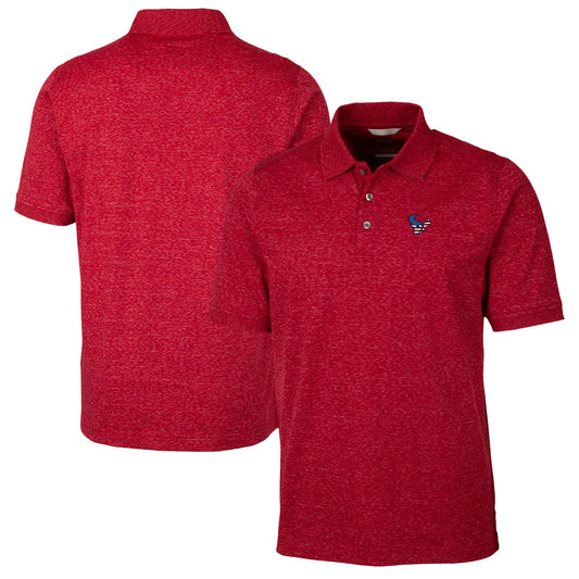 Men's Cutter & Buck Red Houston Texans Big & Tall Advantage Tri-Blend Space Dye Polo