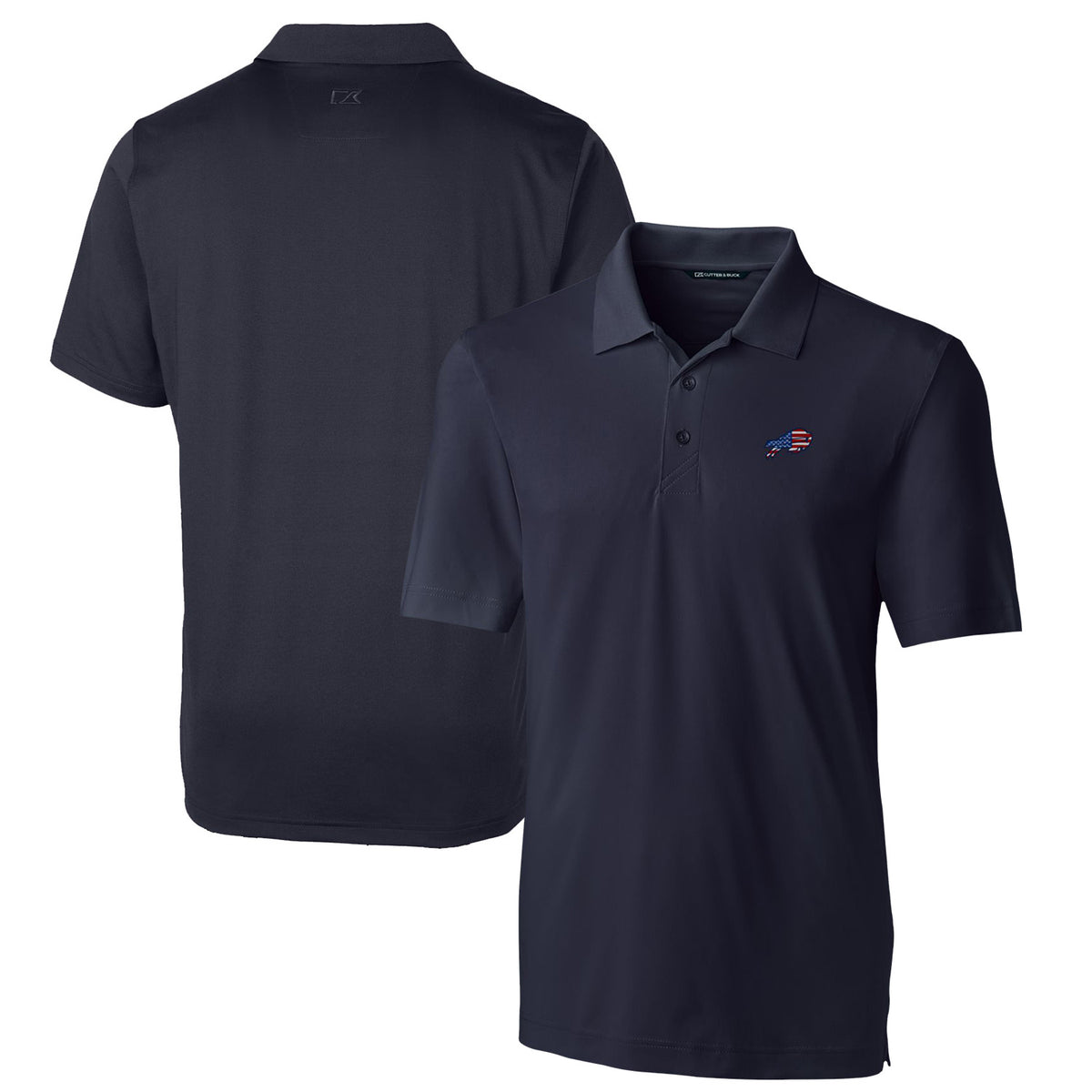 Men's Cutter & Buck Navy Buffalo Bills Big & Tall Forge Stretch Polo