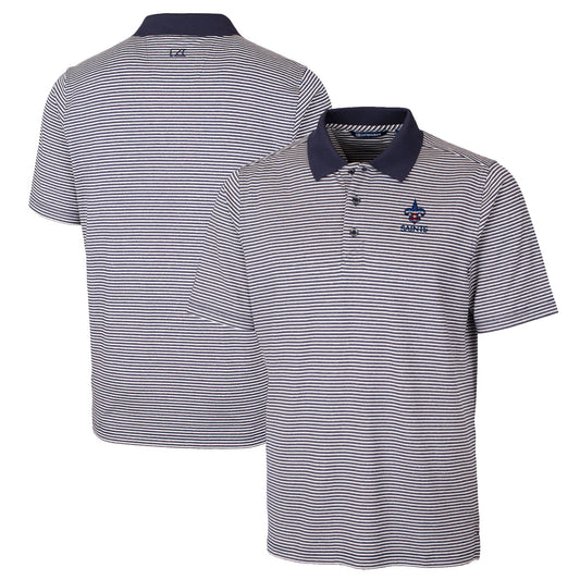 Men's Cutter & Buck Navy New Orleans Saints Big & Tall Forge Tonal Stripe Stretch Polo