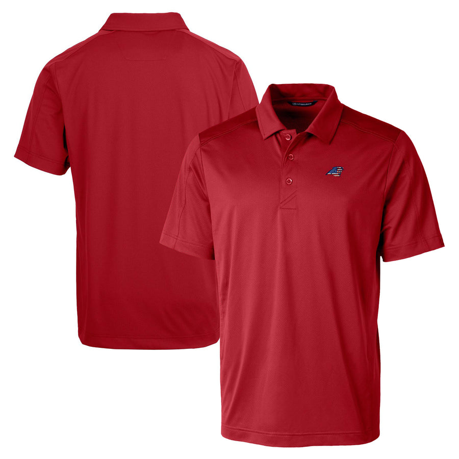 Men's Cutter & Buck Cardinal Carolina Panthers Big & Tall Prospect Textured Stretch Polo