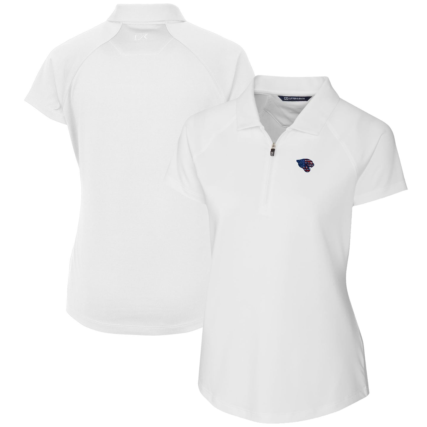 Women's Cutter & Buck White Jacksonville Jaguars Forge Stretch Polo