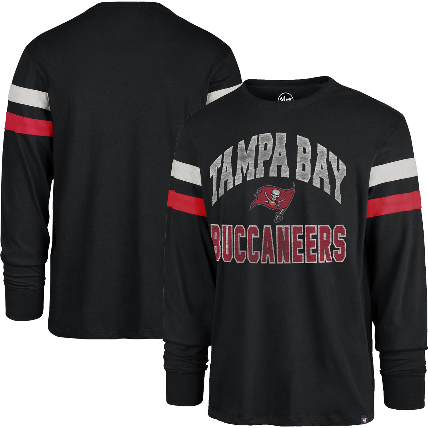 Men's '47 Black Tampa Bay Buccaneers Irving Long Sleeve T-Shirt