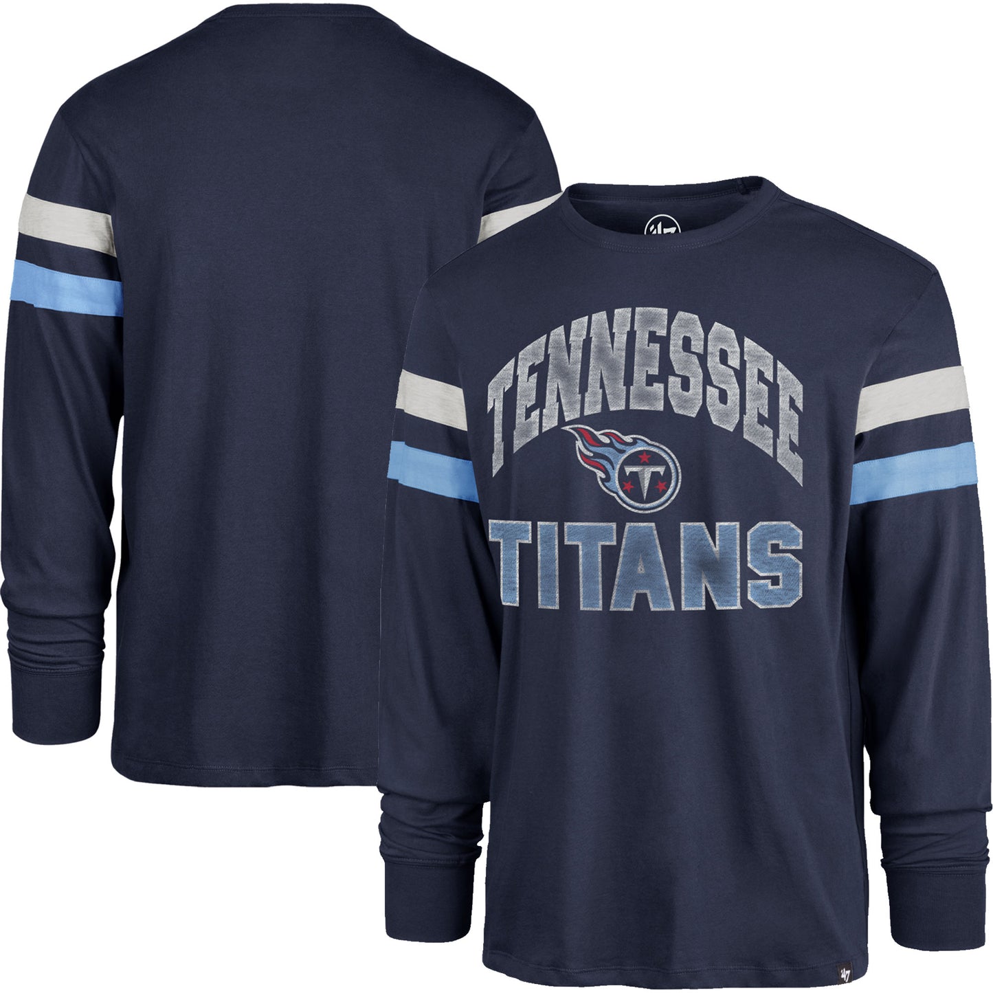 Men's '47 Navy Tennessee Titans Irving Long Sleeve T-Shirt