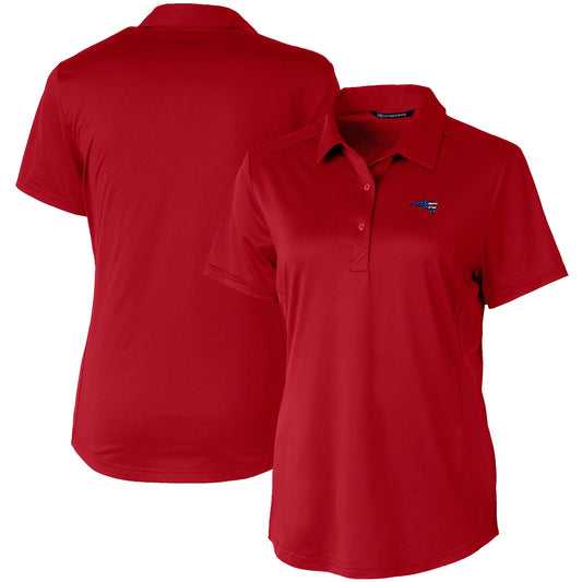 Women's Cutter & Buck Red New England Patriots Americana Prospect Textured Stretch Polo