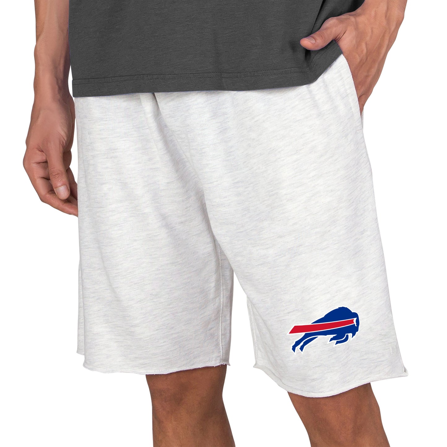 Men's Concepts Sport Oatmeal Buffalo Bills Mainstream Terry Shorts