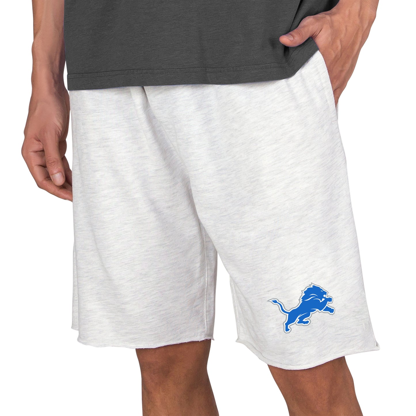 Men's Concepts Sport Oatmeal Detroit Lions Mainstream Terry Shorts