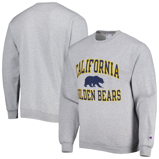 Men's Champion Heather Gray Cal Bears High Motor Pullover Sweatshirt