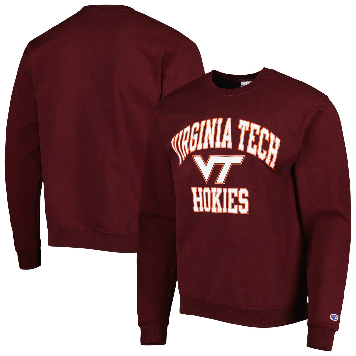 Men's Champion Maroon Virginia Tech Hokies High Motor Pullover Sweatshirt