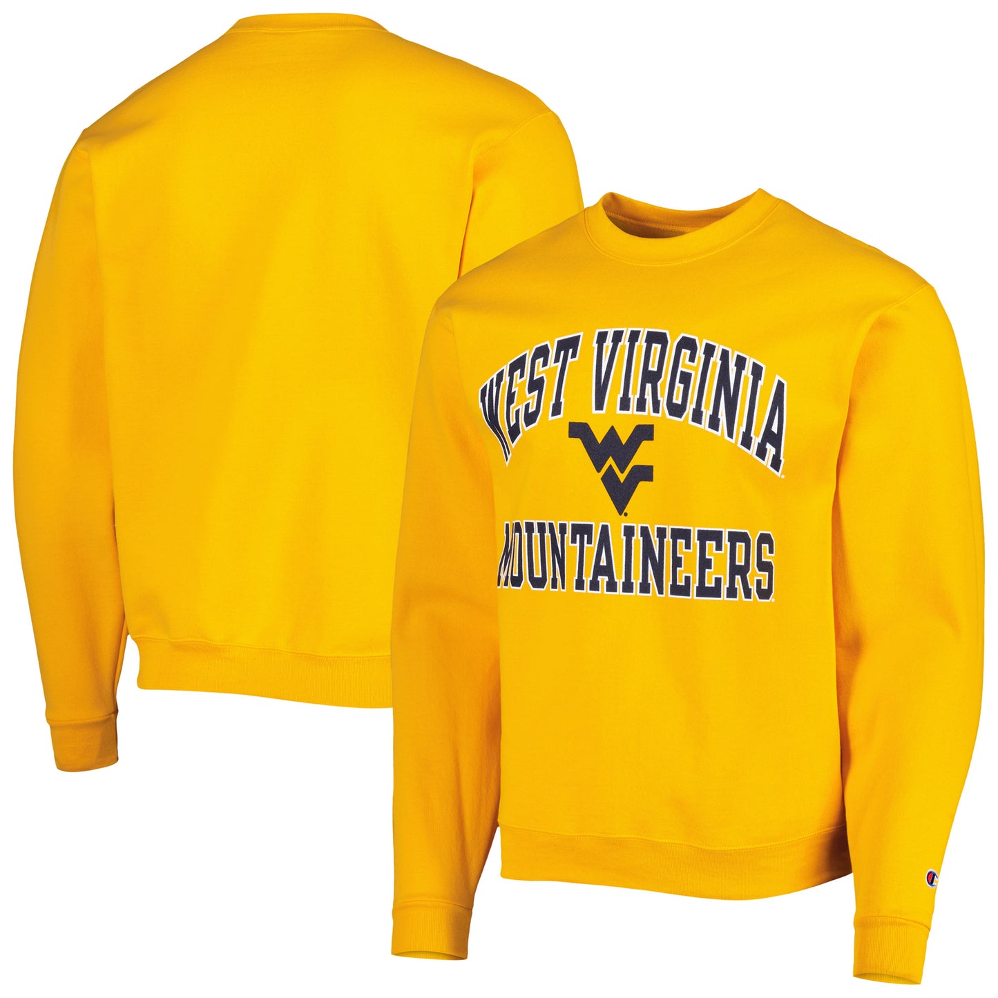 Men's Champion Gold West Virginia Mountaineers High Motor Pullover Sweatshirt