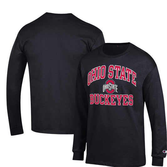 Men's Champion Black Ohio State Buckeyes High Motor Long Sleeve T-Shirt