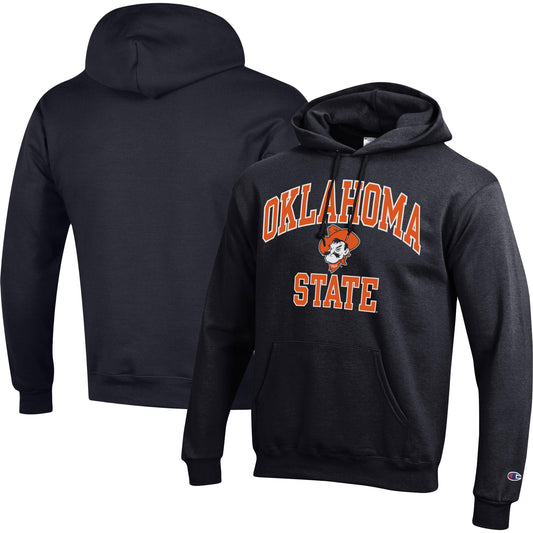 Men's Champion Black Oklahoma State Cowboys High Motor Pullover Hoodie
