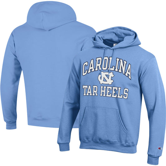 Men's Champion Carolina Blue North Carolina Tar Heels High Motor Pullover Hoodie