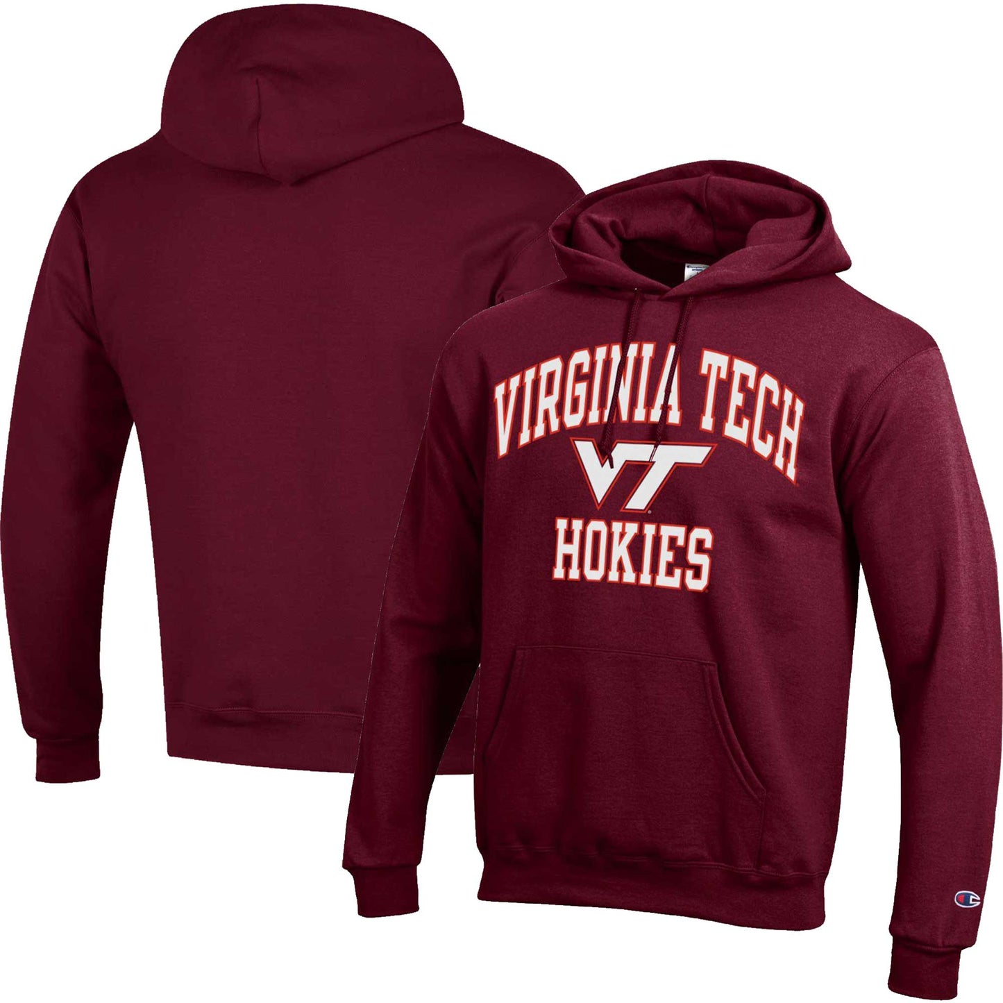 Men's Champion Maroon Virginia Tech Hokies High Motor Pullover Hoodie