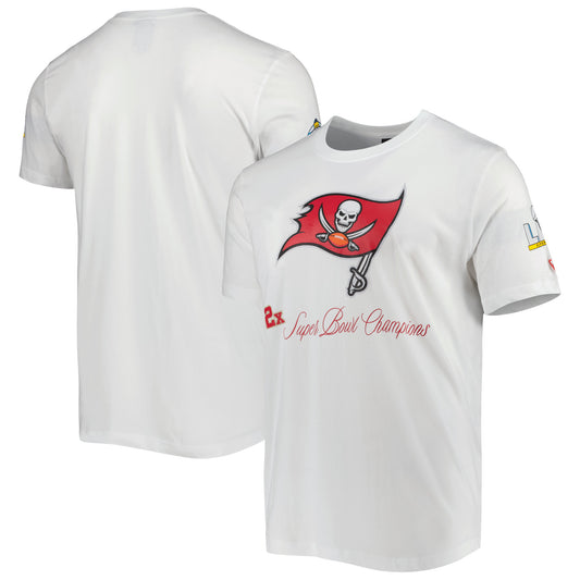 Men's New Era White Tampa Bay Buccaneers Historic Champs T-Shirt