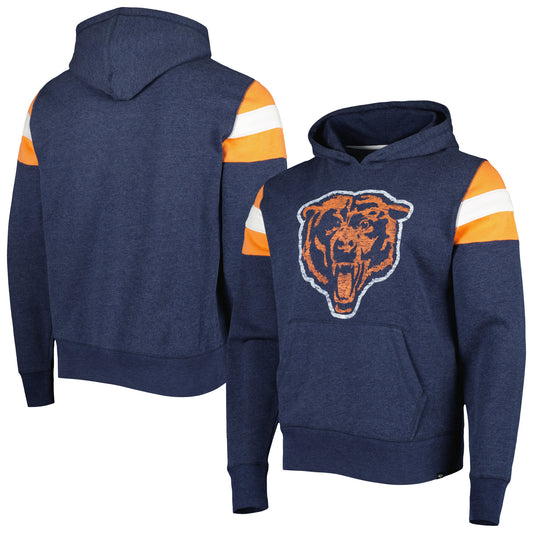 Men's '47 Navy Chicago Bears Legacy Premier Nico Pullover Hoodie