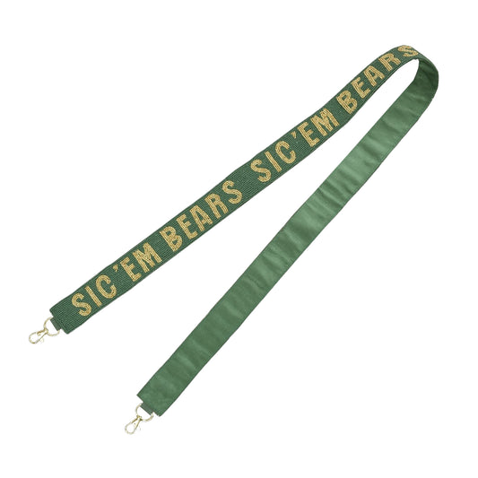 Green Baylor Bears Collegiate Beaded Strap