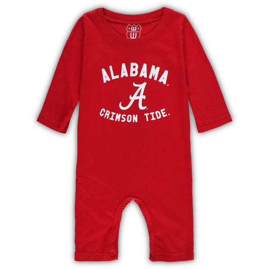 Infant Wes & Willy Crimson Alabama Crimson Tide Core Long Sleeve Jumper