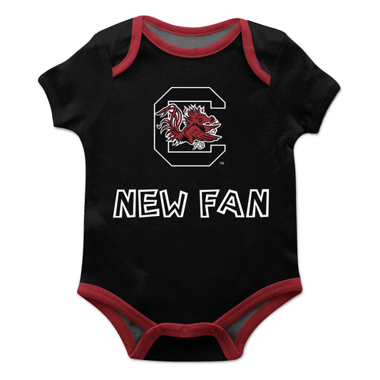 Infant Black South Carolina Gamecocks New Fan Bodysuit